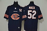 Nike Bears 52 Khalil Mack Navy Team Big Logo Number Vapor Untouchable Limited Jersey,baseball caps,new era cap wholesale,wholesale hats